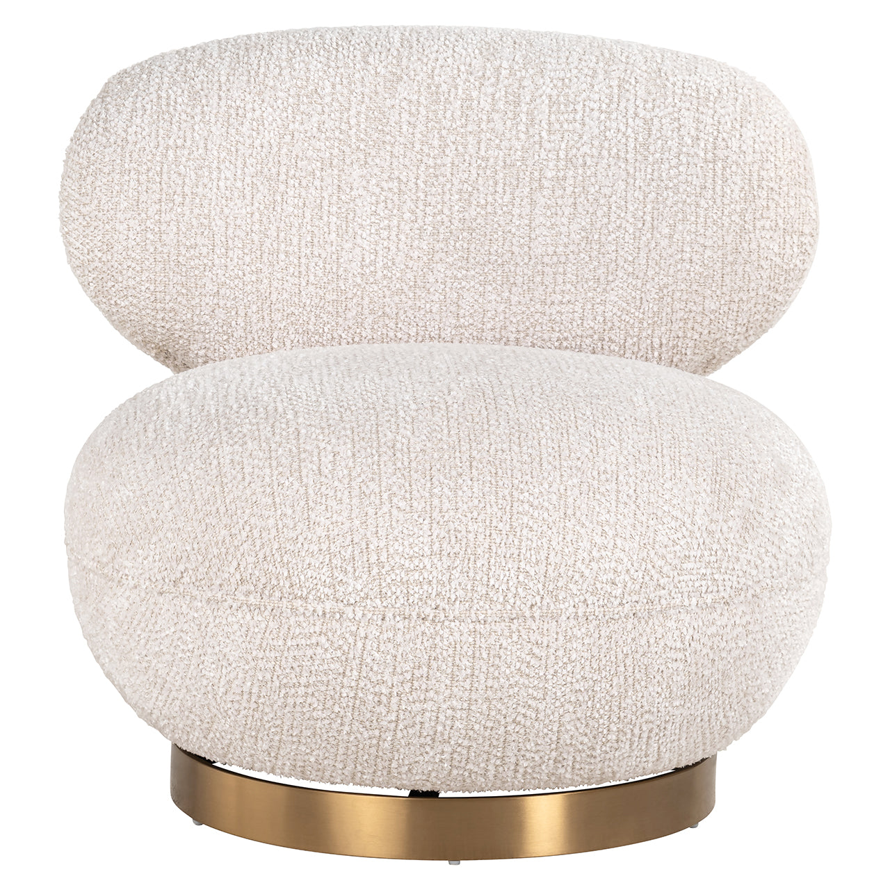 Draaifauteuil Jace in mooie crèmekleur (Be Lovely 11 Cream)