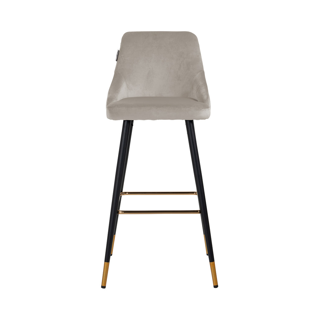 Barstoel Imani khaki fluweel (Quartz Khaki 903)