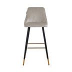 Barstoel Imani khaki fluweel (Quartz Khaki 903)
