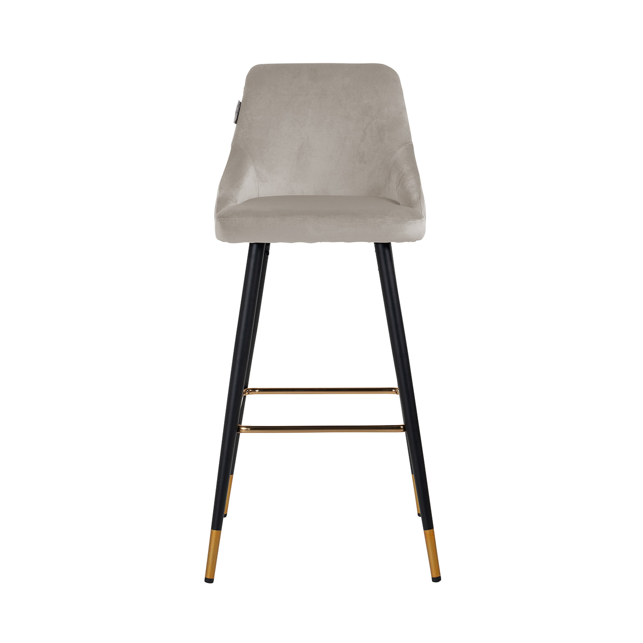 Barstoel Imani khaki fluweel (Quartz Khaki 903)
