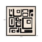 Wanddecoratie Shanita (Zwart/wit)