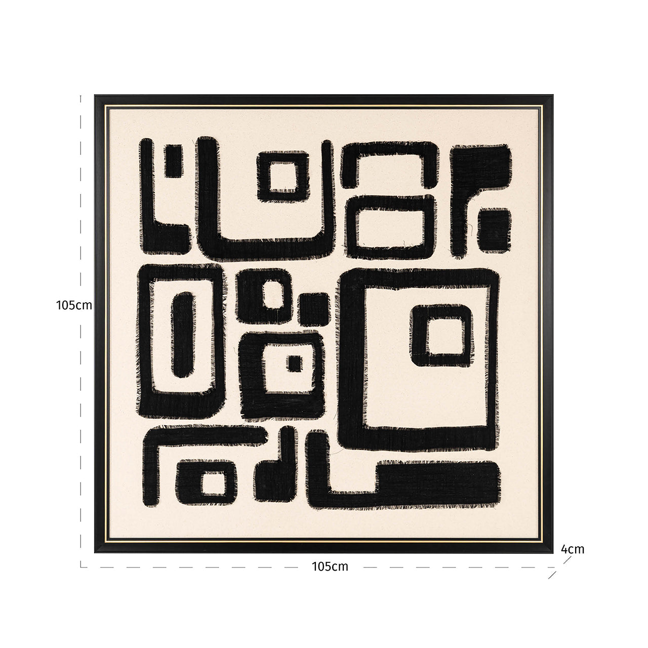 Wanddecoratie Shanita (Zwart/wit)