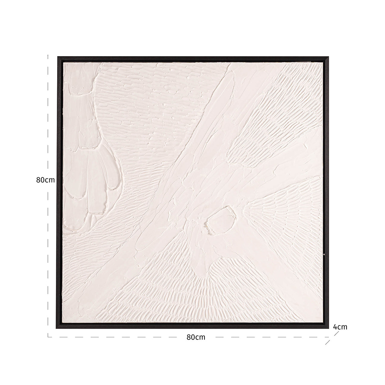 Wanddecoratie Janey (Zwart/wit)