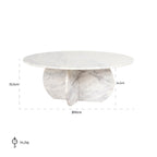 Salontafel Holmes 90Ø (Wit)