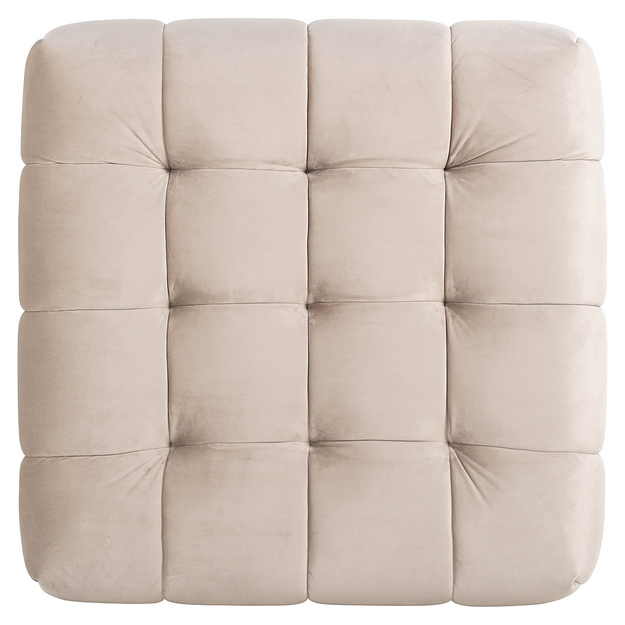 Poef Huxley khaki fluweel (Quartz Khaki 903)