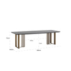 Eettafel Maverick 300 (Antraciet)