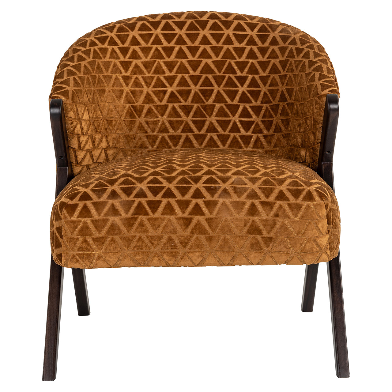 Fauteuil Mia gouden driehoek (Driehoek 2013 oud goud)