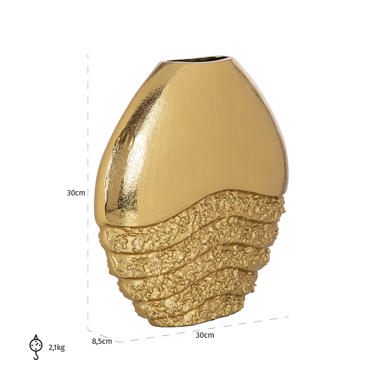 Vaas Roxy klein (Goud)