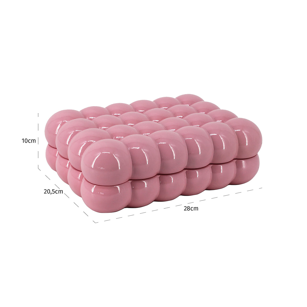 Opbergbox Cece roze groot (Roze)