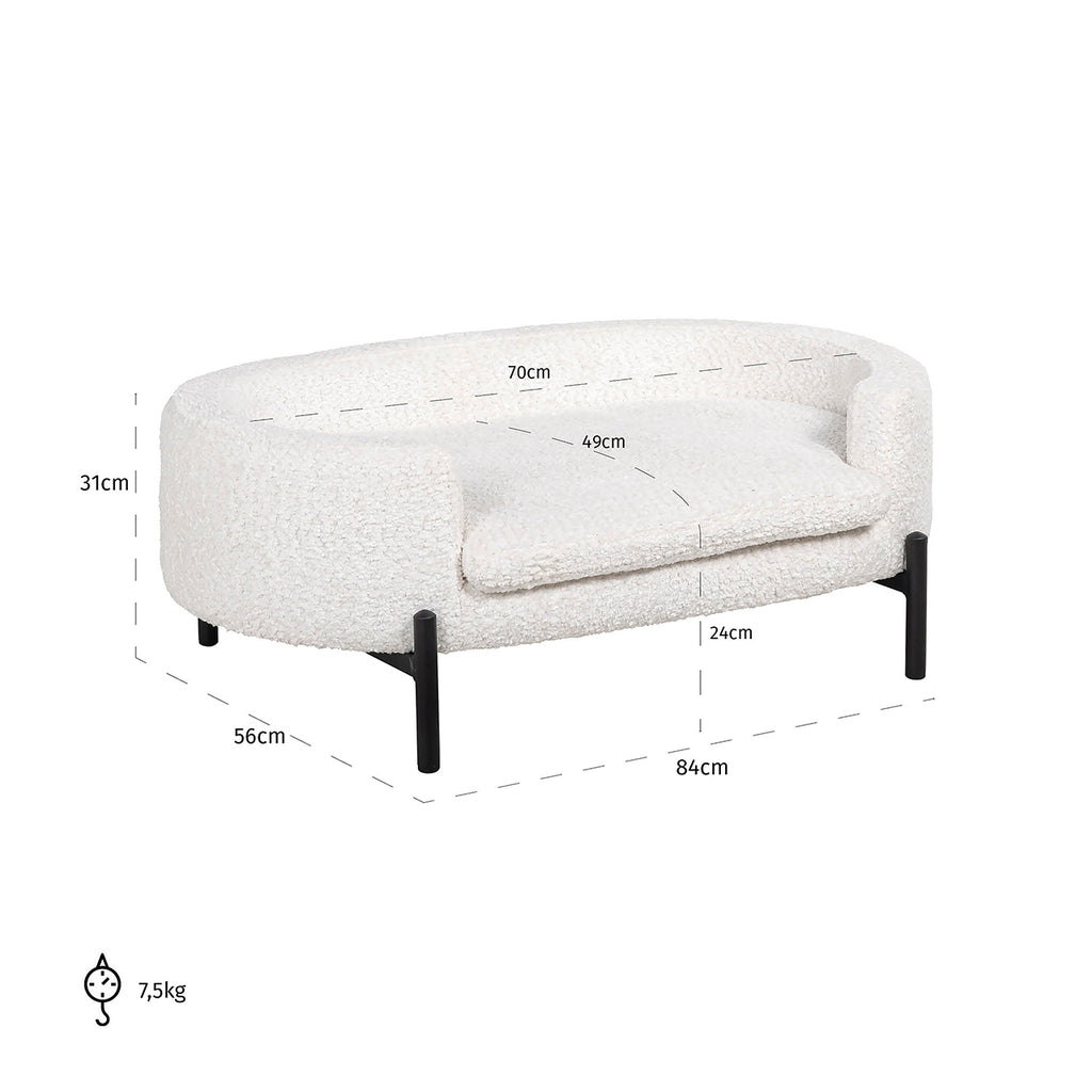 Huisdierenbed Dolly wit schaap (Schaap 02 wit)