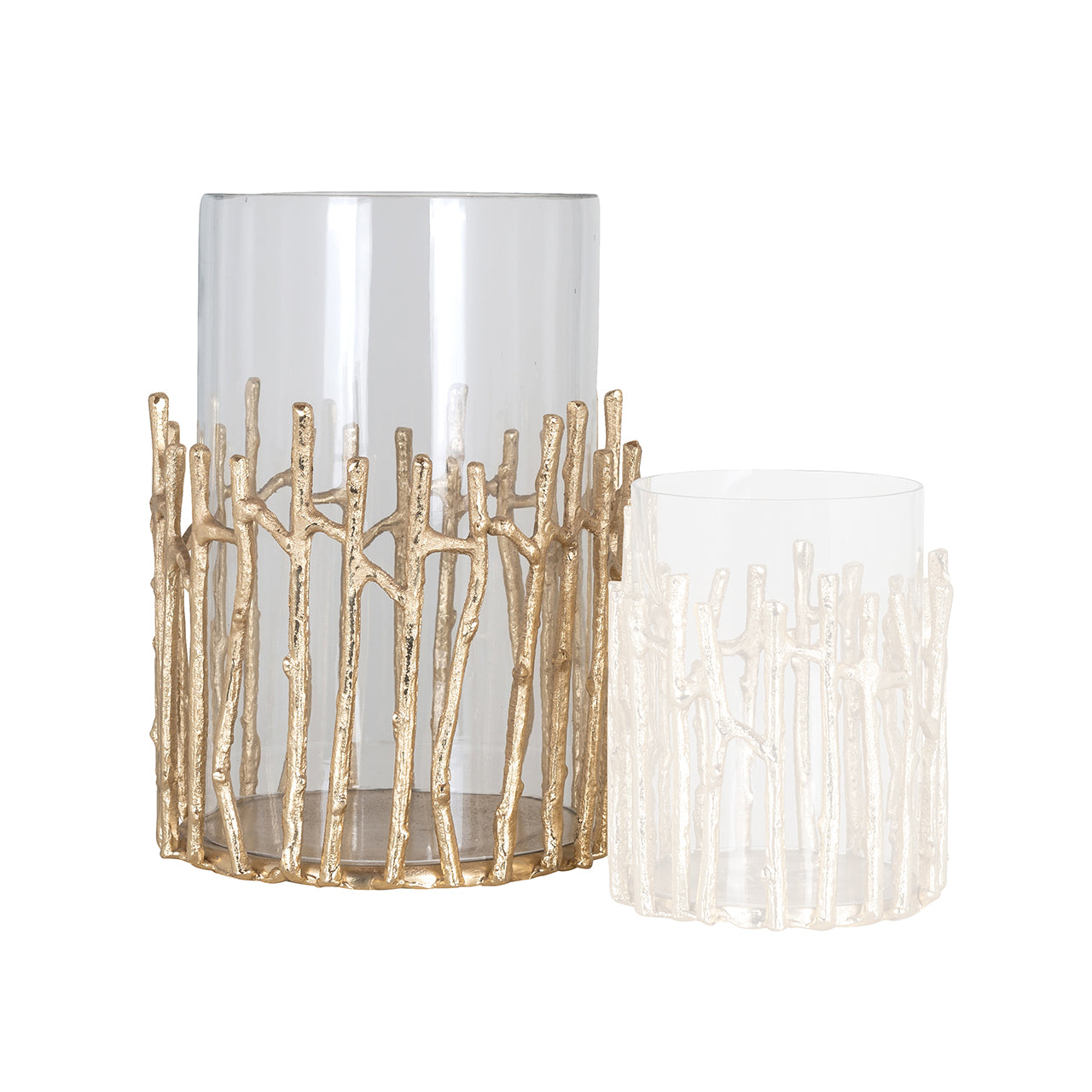 Windlicht Loretta groot (Goud)