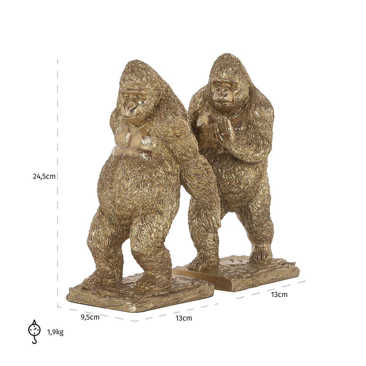 Boekenstandaard Donky (Goud)