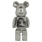 Decoratieobject Beer klein zwart (Zilver)