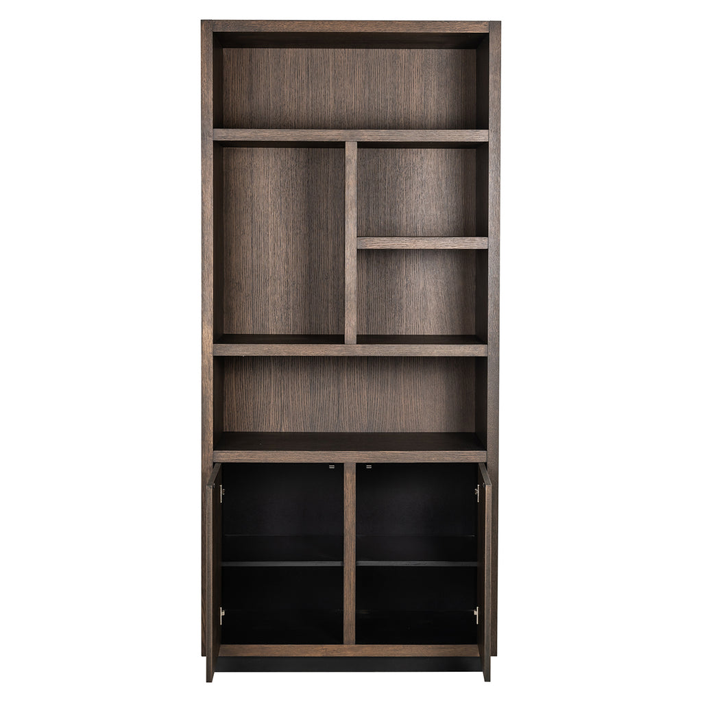 Boekenkast Oakura 2-deuren (Bruin)