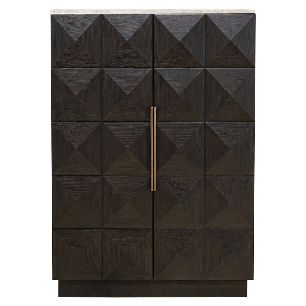 Wandkast Claremont 2-deurs (Bruin)
