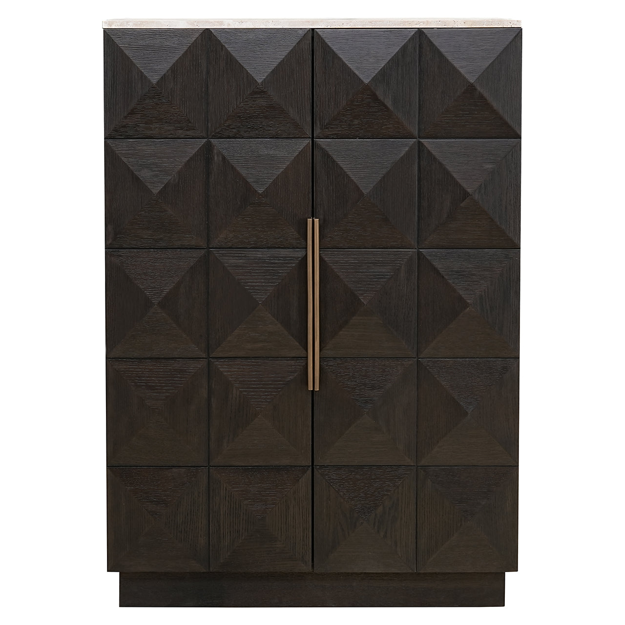 Wandkast Claremont 2-deurs (Bruin)