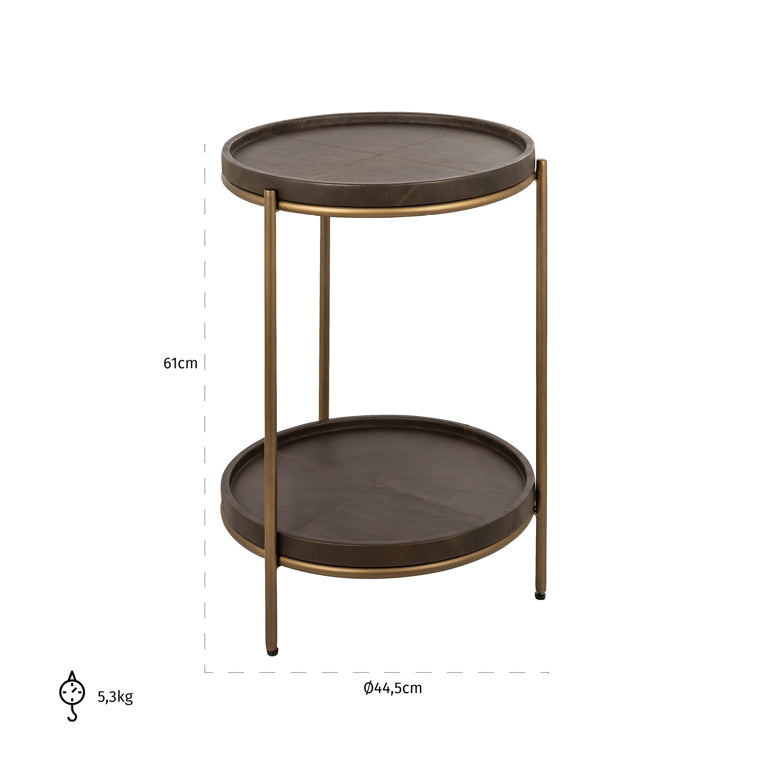 Bijzettafel Zillon (Bruin)