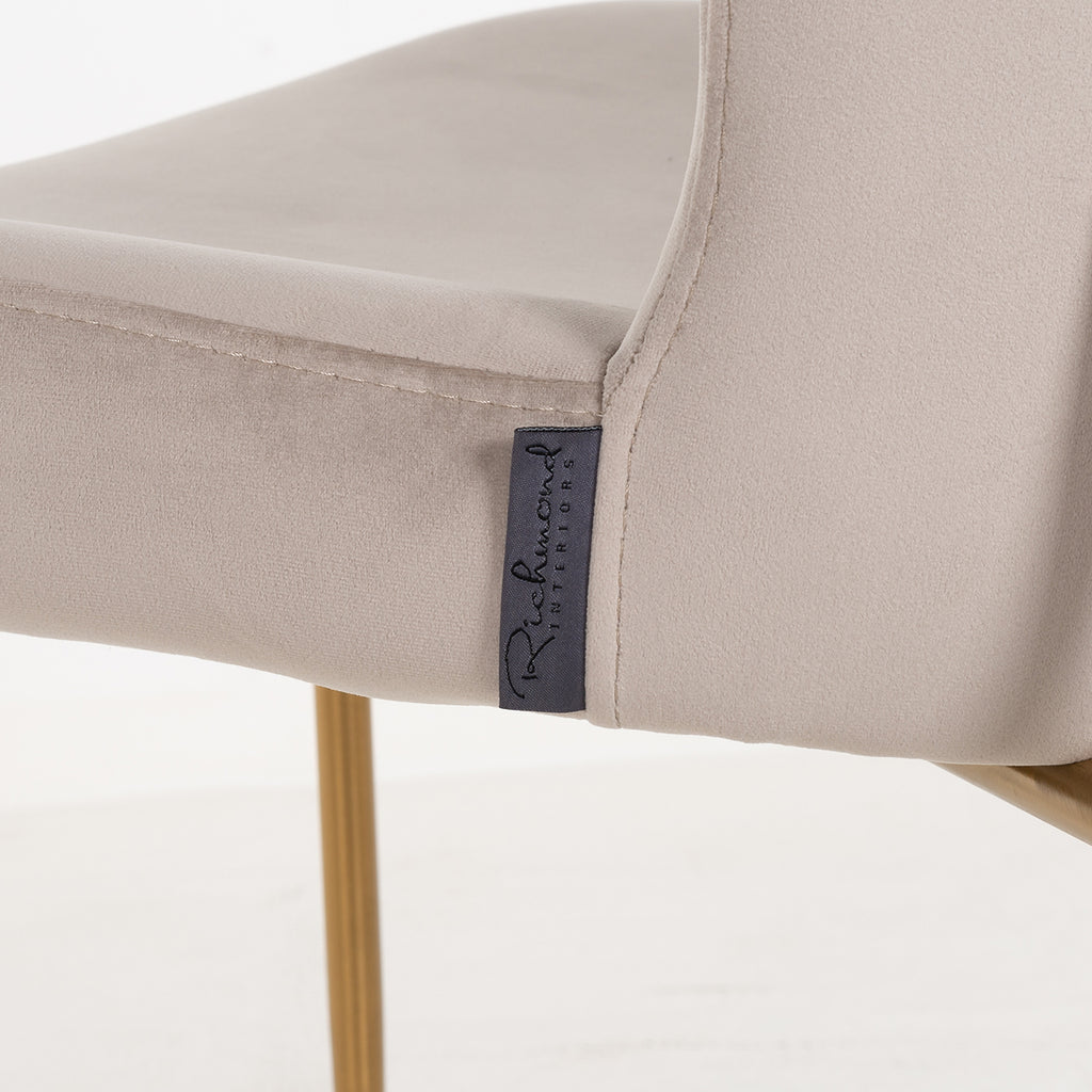 Stoel Odessa khaki / geborsteld goud brandvertragend (FR-Quartz 903 Khaki)