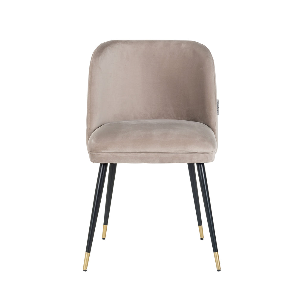Stoel Alicia khaki fluweel brandvertragend (FR-Quartz 903 Khaki)