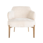 Fauteuil Venus witte chenille (Bergen 900 witte chenille)