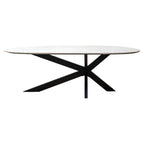 Eettafel Trocadero wit (Zwart/wit)