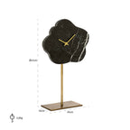 Klok Bram met standaard (Zwart/goud)