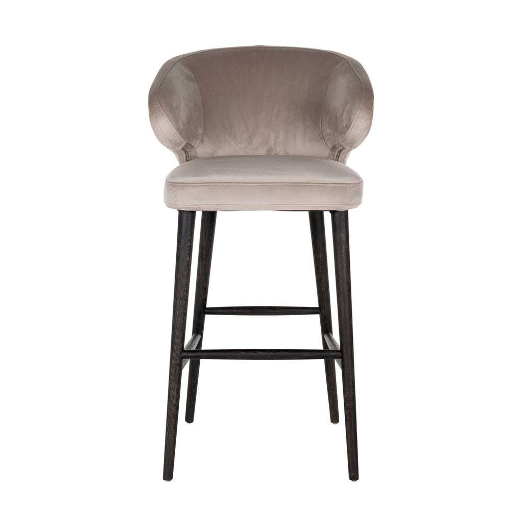 Barstoel Indigo khaki fluweel (Quartz Khaki 903)