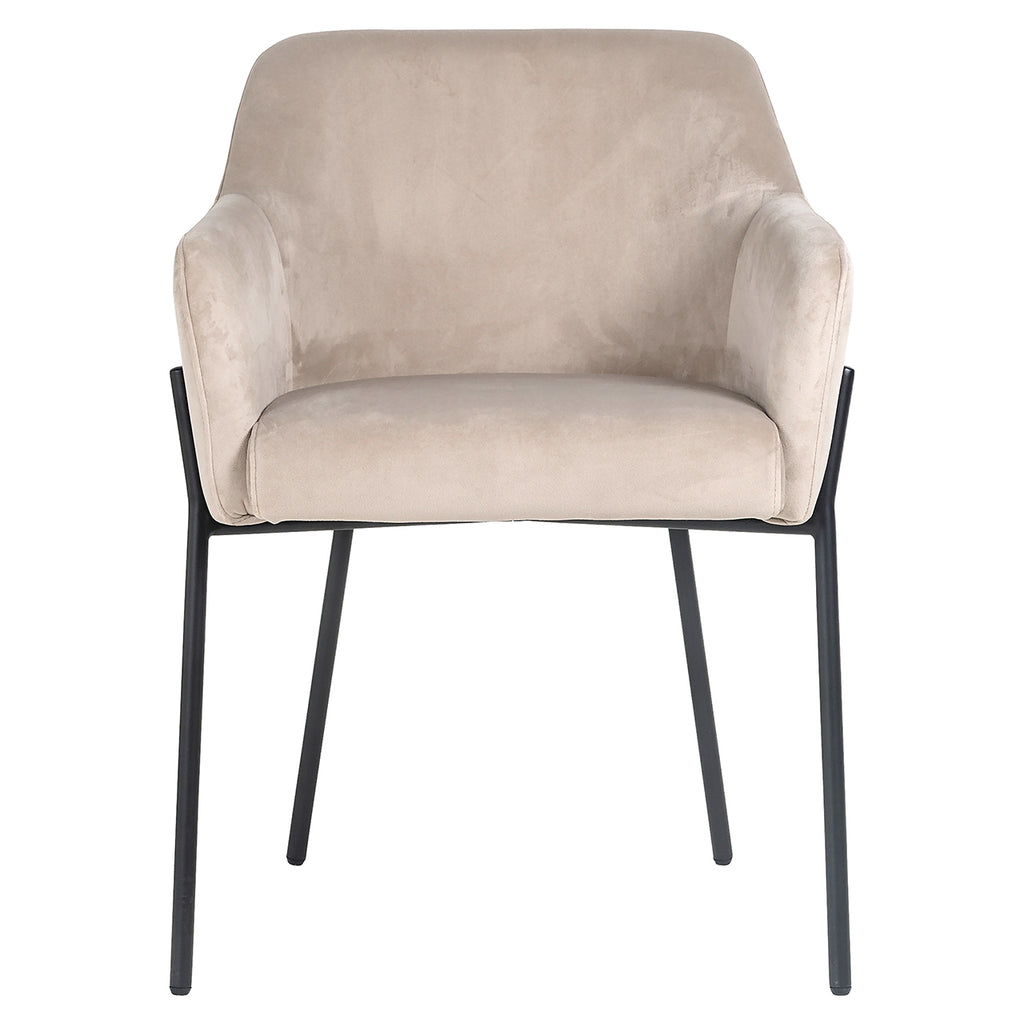 Stoel Fay khaki fluweel brandvertragend (FR-Quartz 903 Khaki)