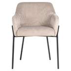 Stoel Fay khaki fluweel brandvertragend (FR-Quartz 903 Khaki)