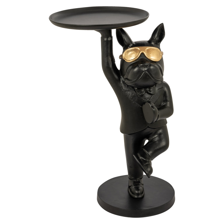 Bijzettafel Bullie (Zwart/goud)