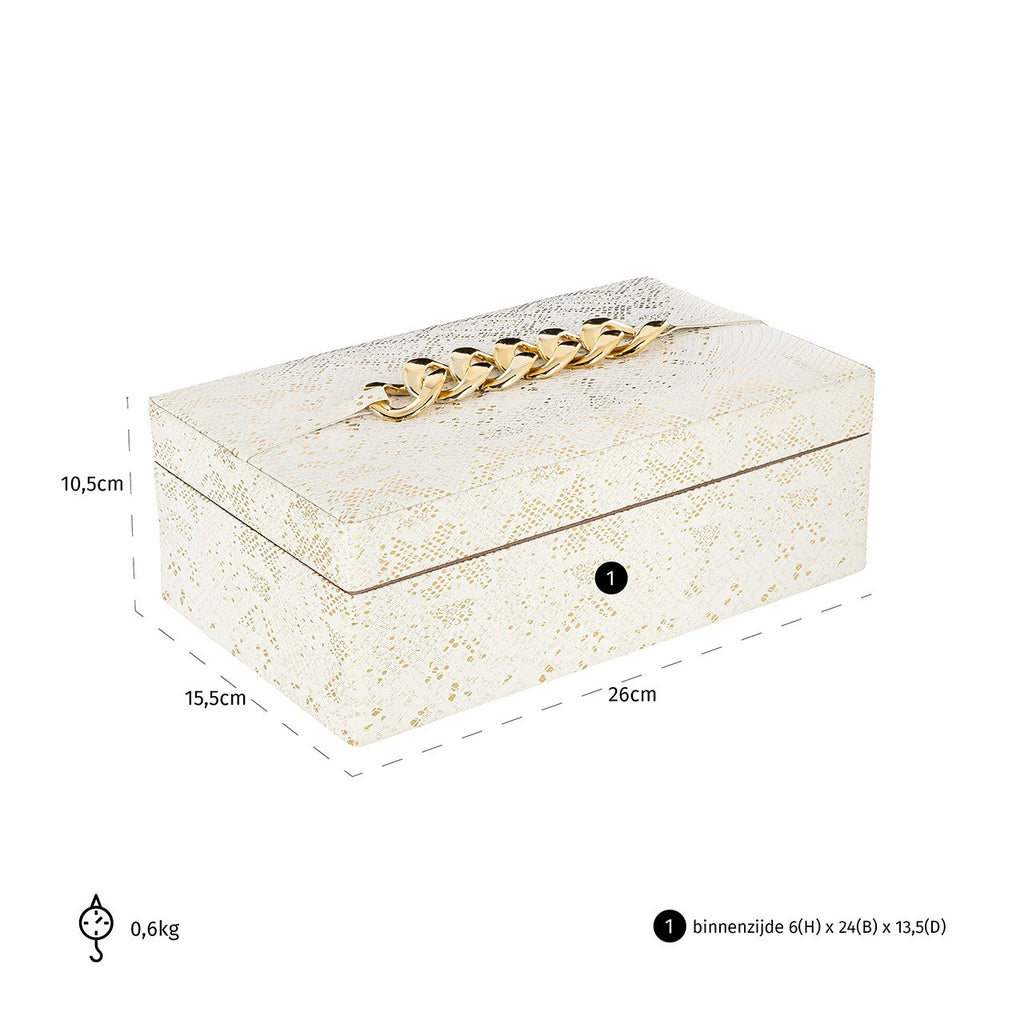Opbergbox Noell wit (Wit)