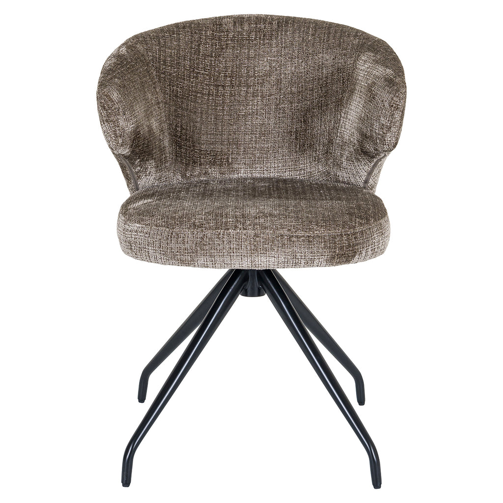 Draaistoel Milly steen chenille (Niagara 104 Stone Chenille)