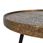 Salontafel Luton set van 3 (Zwart/goud)