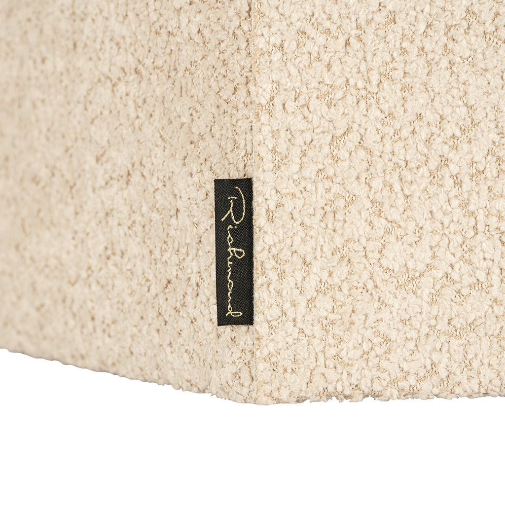 Lampenkap Miley zand bouclé, medium zeshoekig