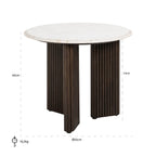 Bijzettafel Mayfield 55Ø (Wit)