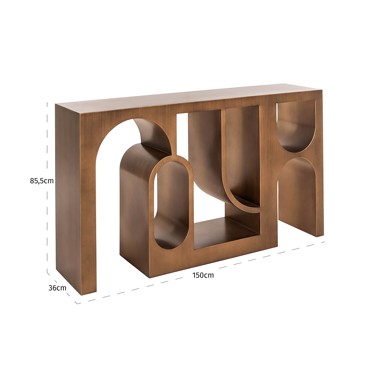 Wandtafel Lugano (Geborsteld Goud)