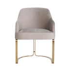 Stoel Hadley khaki fluweel brandvertragend (FR-Quartz 903 Khaki)