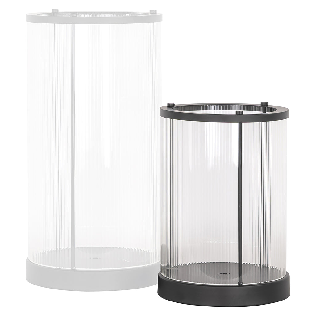 Windlicht Dayene klein (Zwart)
