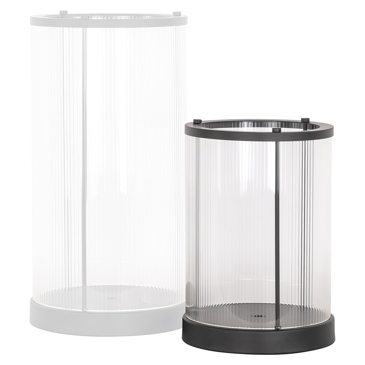 Windlicht Dayene klein (Zwart)