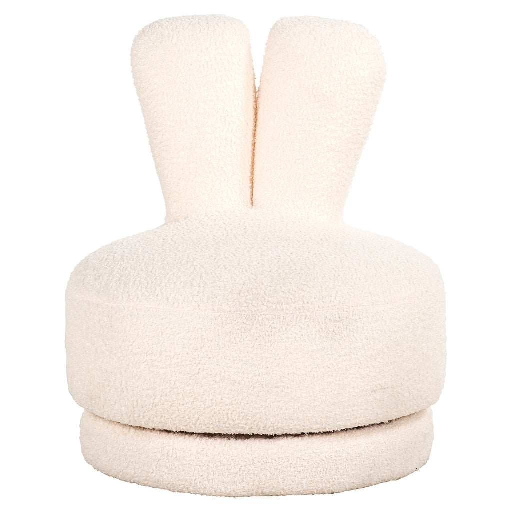 Kinderstoel Konijn witte teddy (Teddy 14 Wit)
