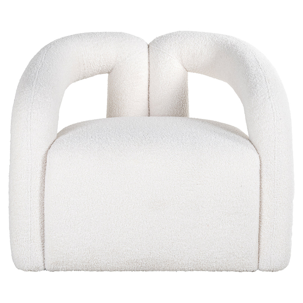 Fauteuil Dana wit harig (Himalaya 900 wit harig)