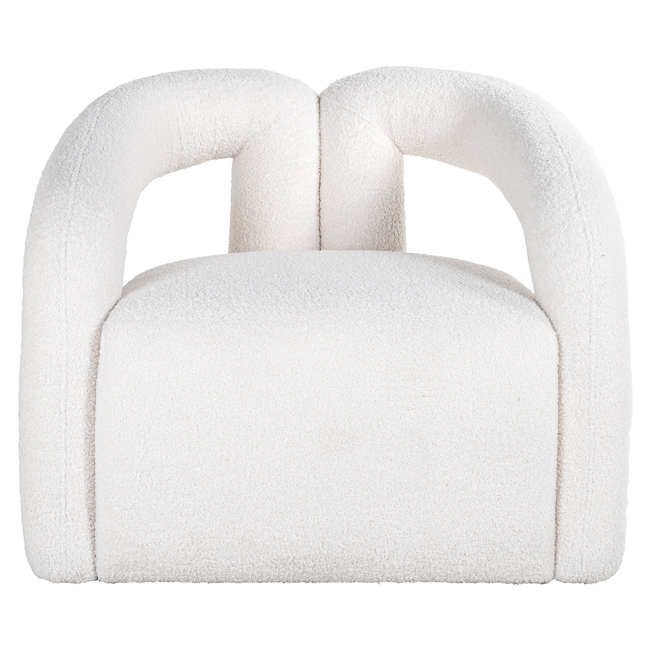 Fauteuil Dana wit harig (Himalaya 900 wit harig)