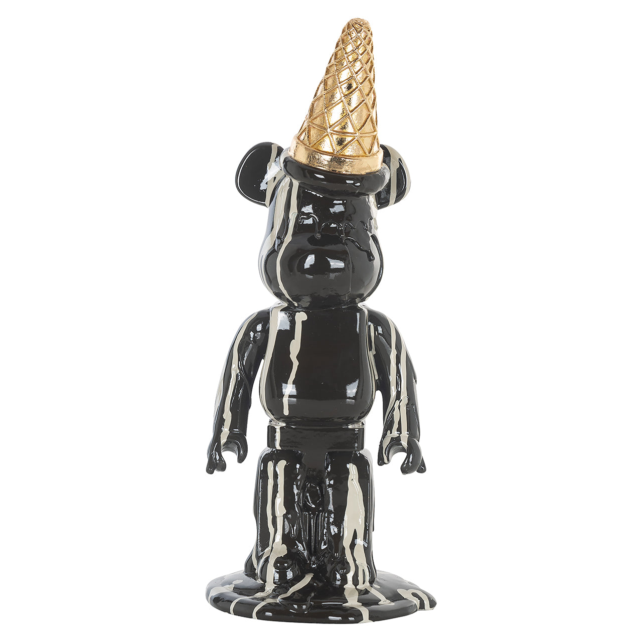 Deco object ijsbeer zwart (Zwart)