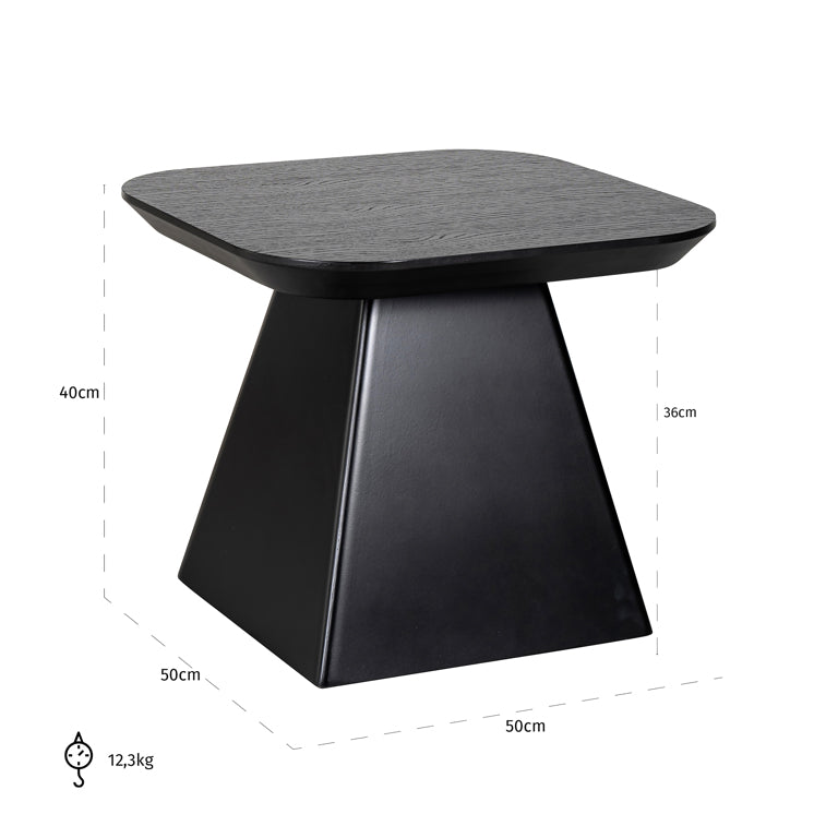 Bijzettafel Bonvoy zwart (Zwart)