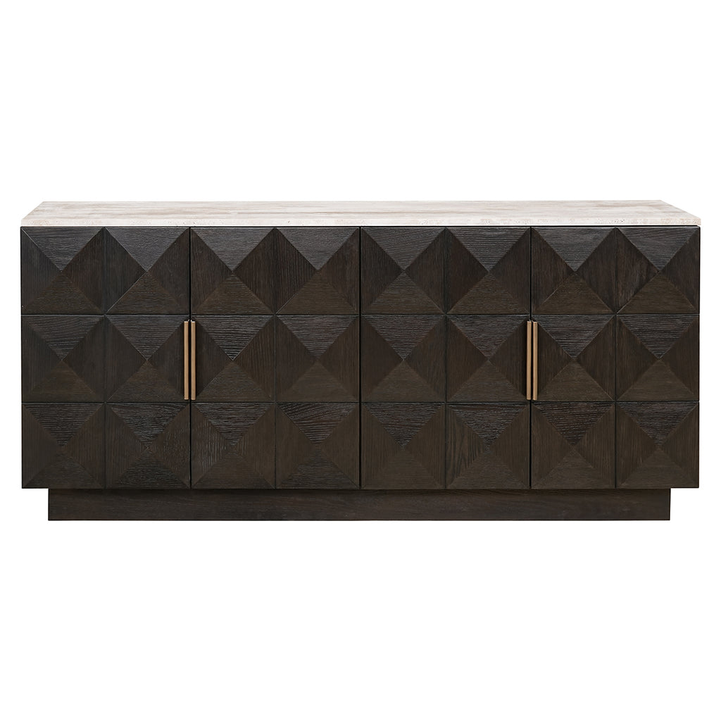 Dressoir Claremont 4-deurs (Bruin)
