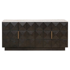 Dressoir Claremont 4-deurs (Bruin)