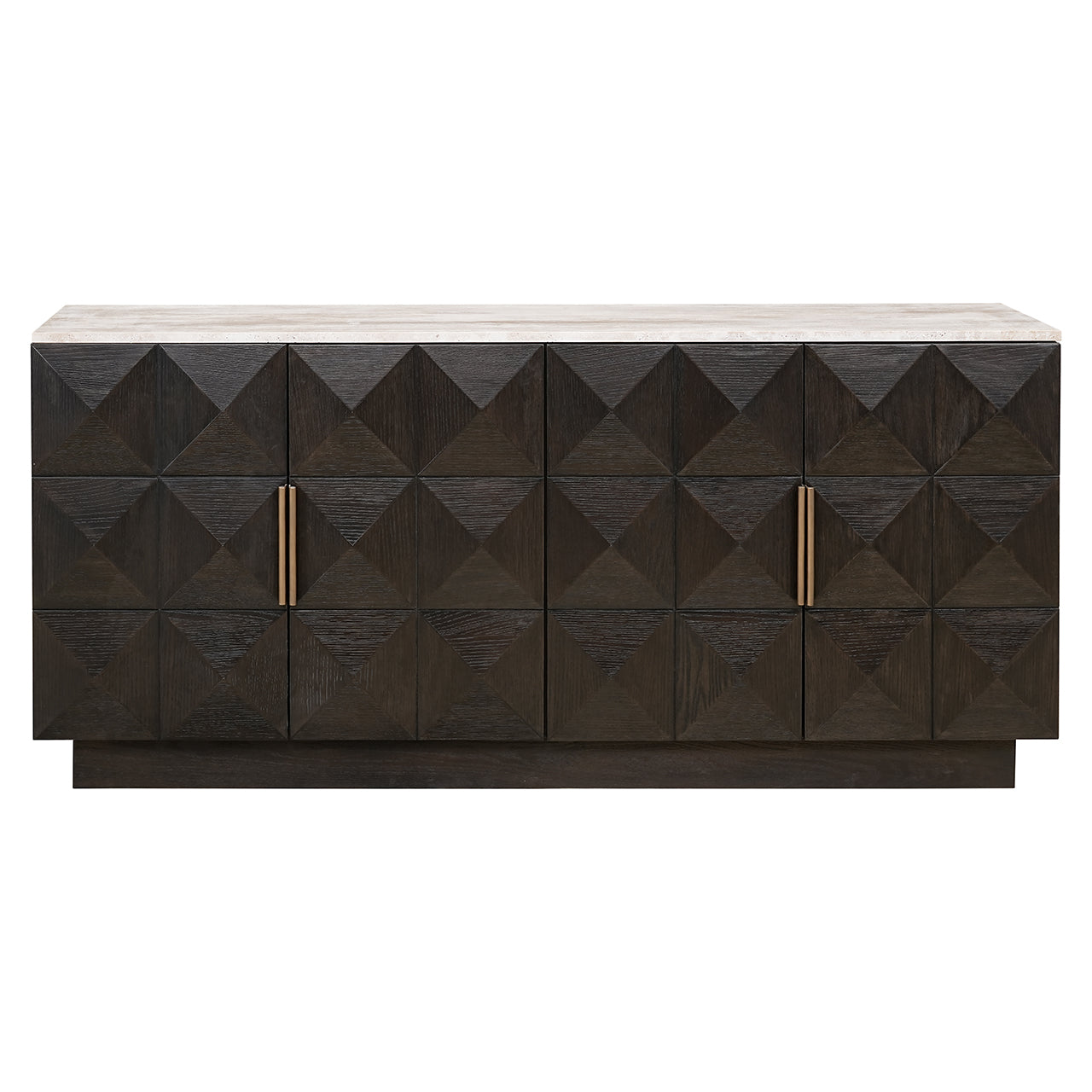Dressoir Claremont 4-deurs (Bruin)