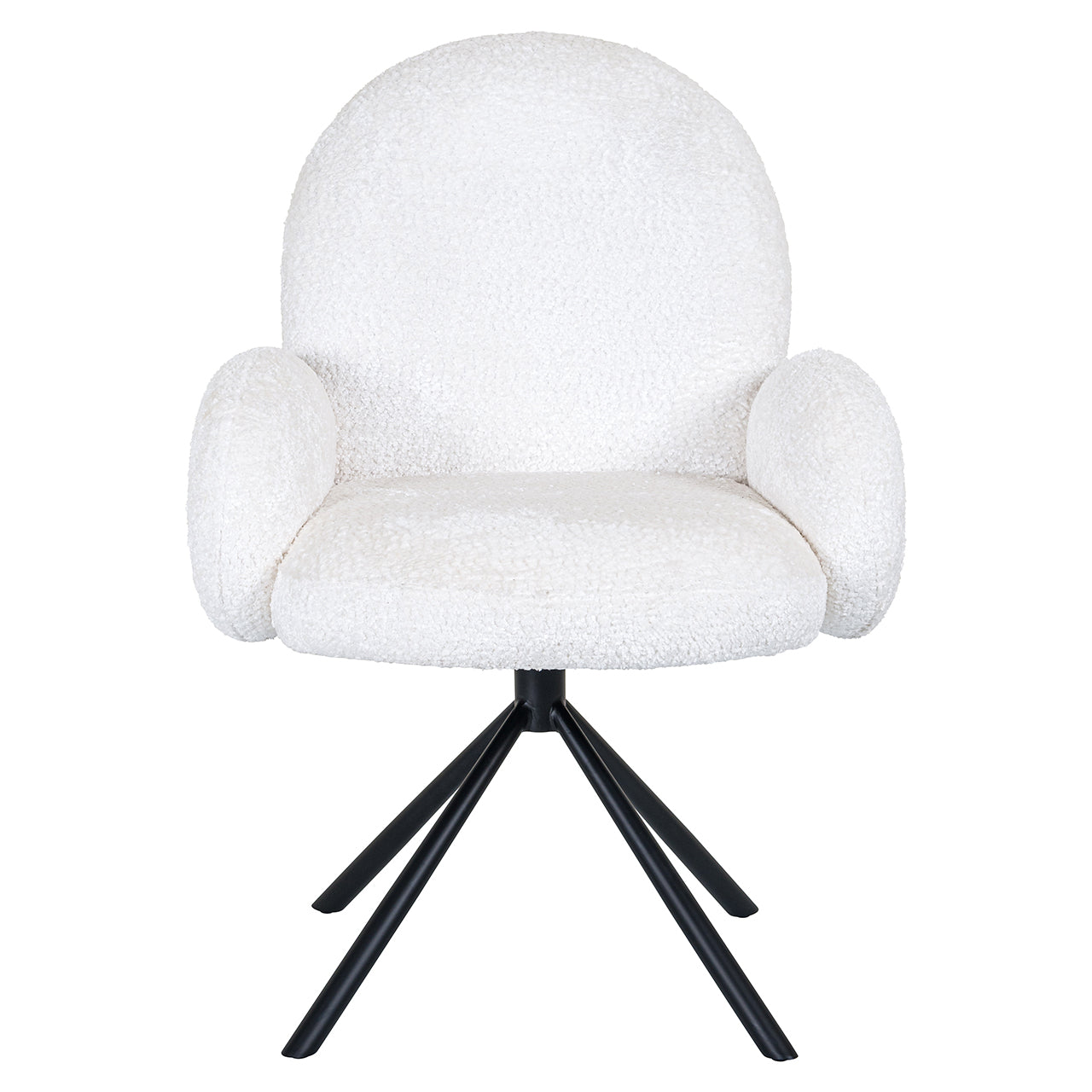 Draaistoel Jolie wit schaap (Schaap 02 wit)