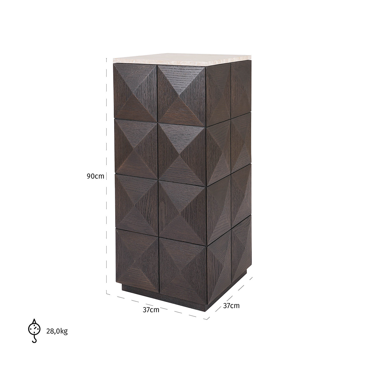 Pilaar Claremont (Bruin)