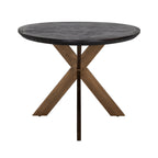 Eettafel Blackbone messing ovaal 230 (Zwart rustiek)